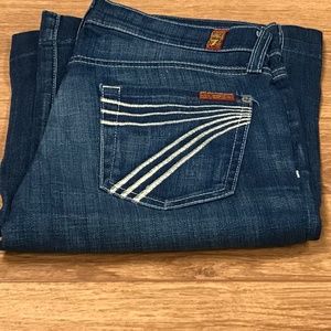 7 FOR ALL MAN KIND DOJO JEANS Women’s Flare wide Size 26